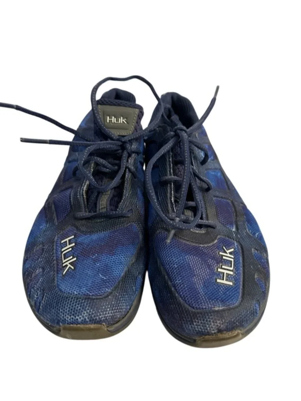 HUK Attack Subphantis Gulf Stream Fishing Shoes Blue Men's 9.5 Water Sneakers